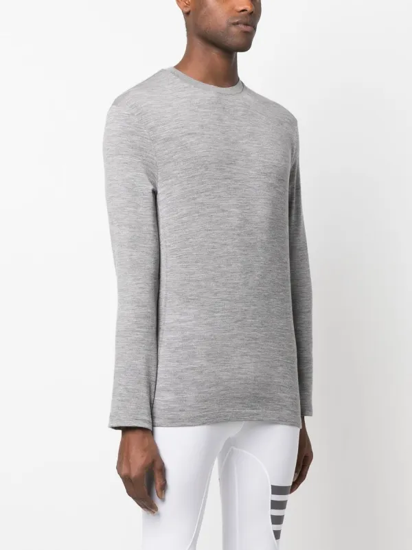 Thom Browne ラウンドネック セーター | グレー | FARFETCH JP