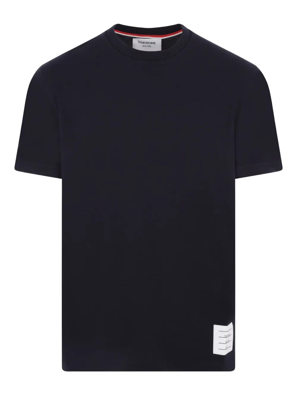 Thom Browne 4BAR ロゴパッチ Tシャツ - ブルー Thom Browne 4BAR ロゴパッチ Tシャツ - ブルー