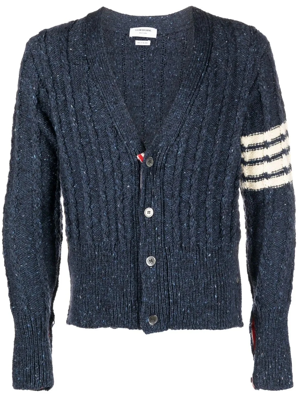 Image 1 of Thom Browne 4-Bar stripe cardigan