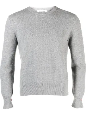 Thom Browne ラウンドネック セーター | グレー | FARFETCH JP
