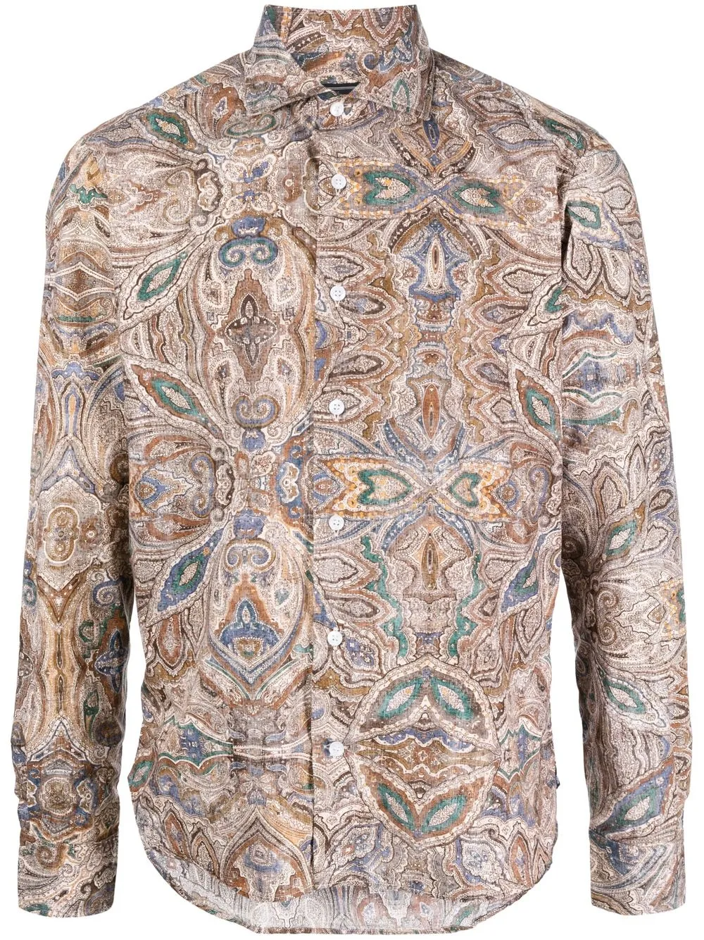 

Orian all-over graphic-print shirt - Neutrals