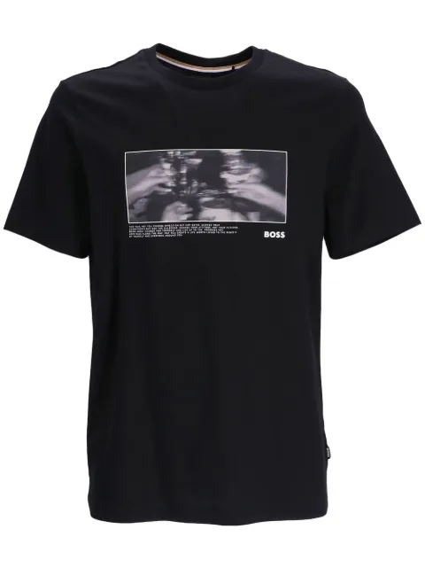 BOSS graphic-print cotton T-shirt