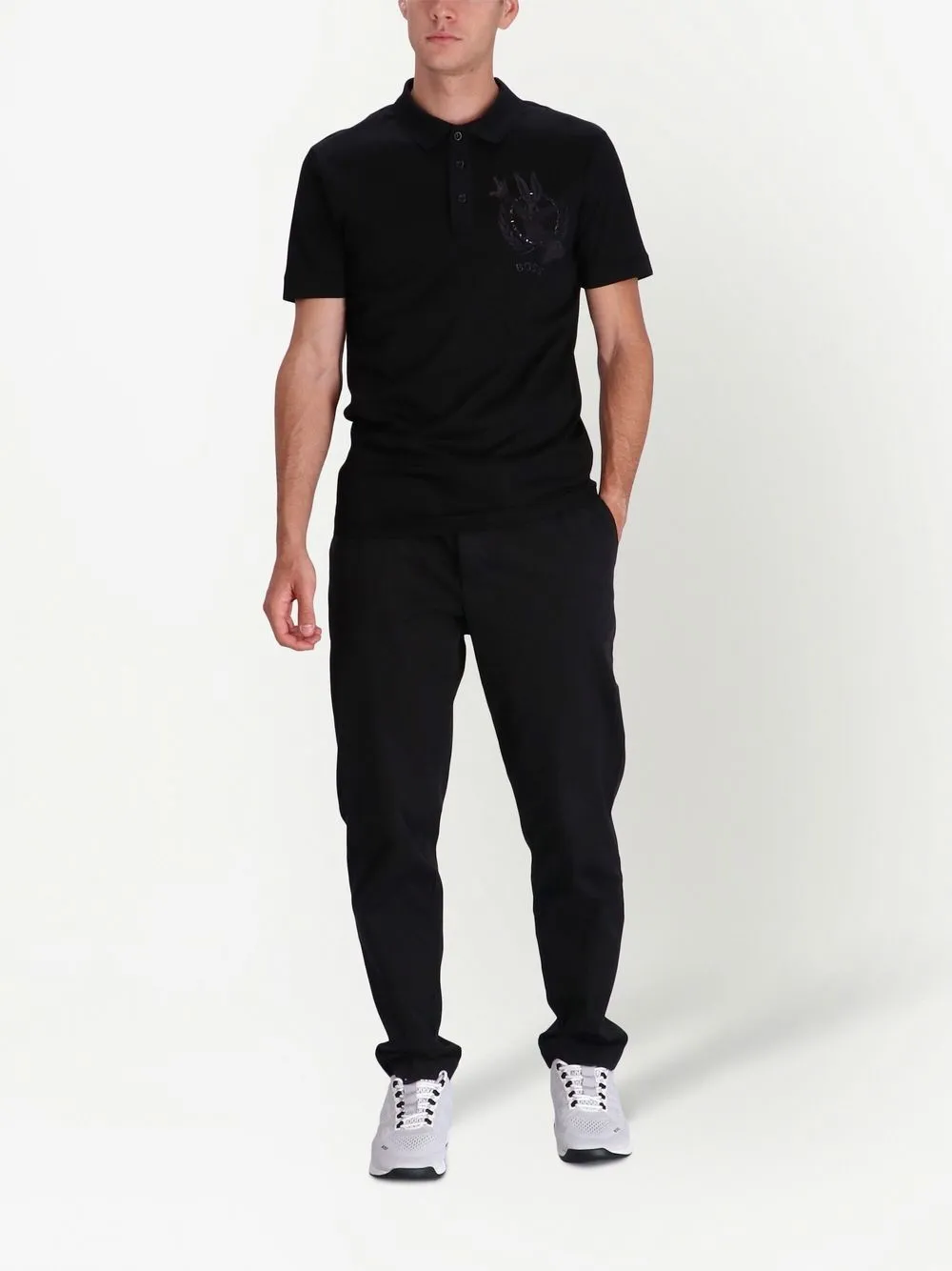 BOSS Poloshirt met borduurwerk - 001