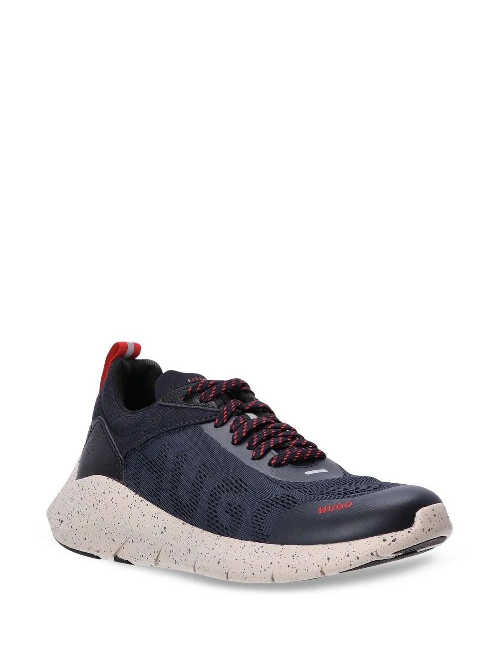 HUGO Sneakers met mesh detail - Blauw