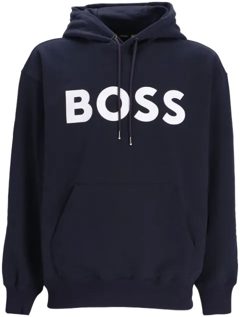 BOSS Moletom de capuz ajustável com logo