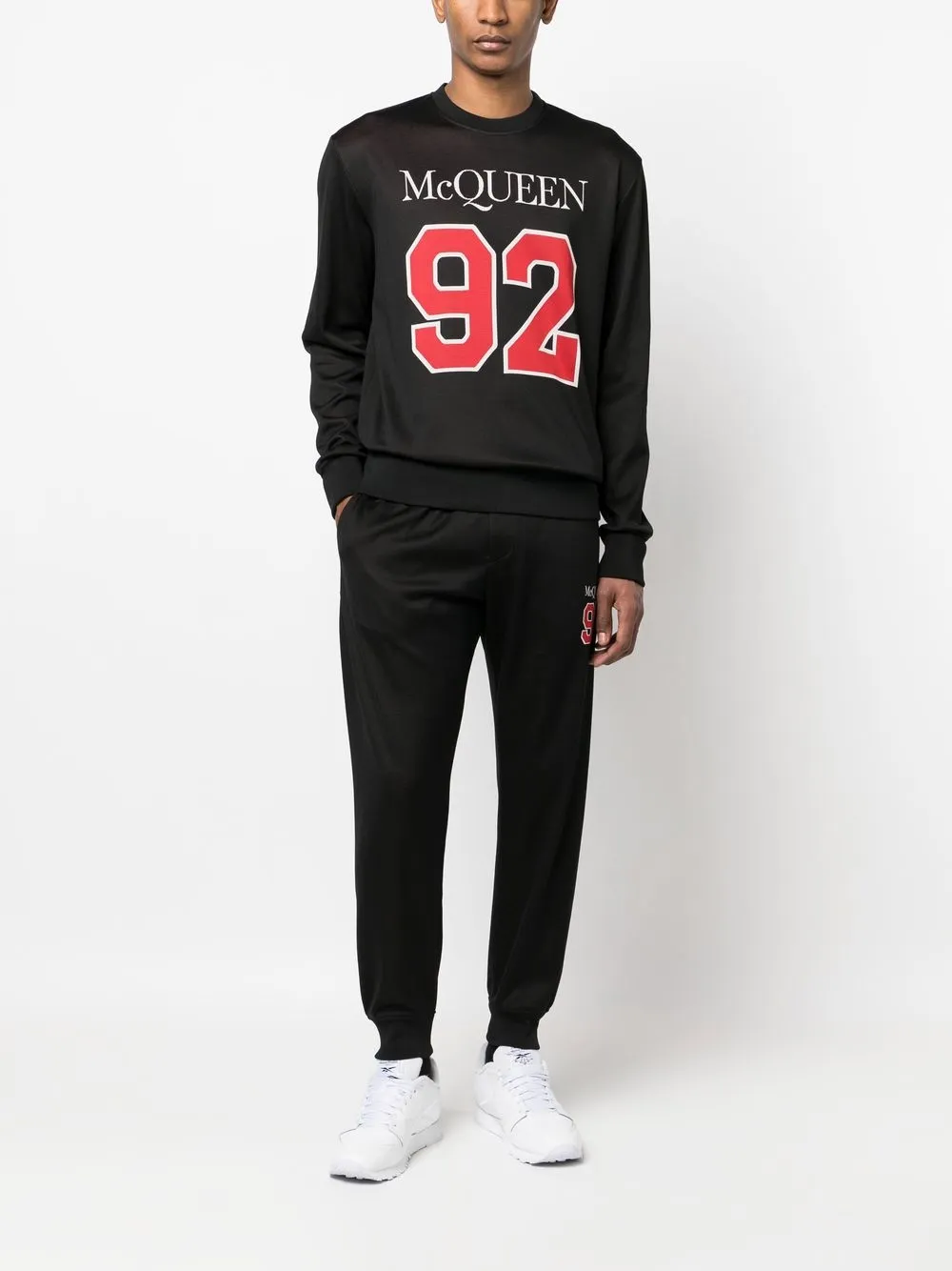 Alexander McQueen Trainingsbroek met logoprint - Zwart