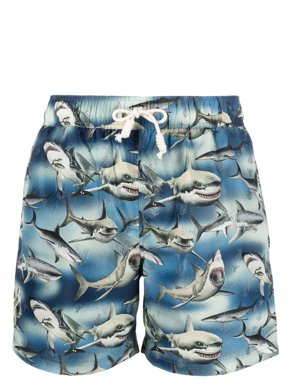 PALM ANGELS SHARK-PRINT SWIM SHORTS