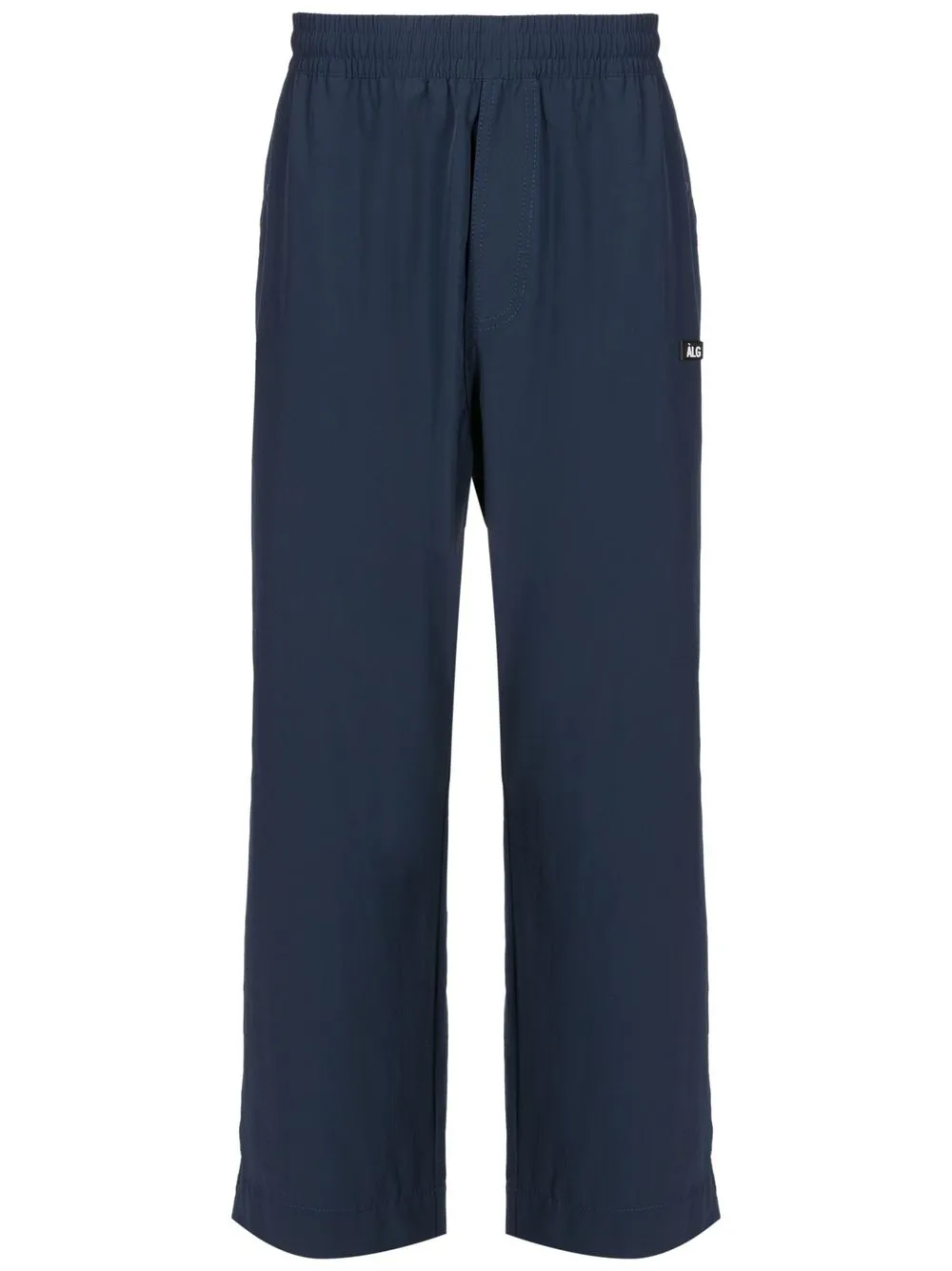Àlg Calça wide leg com patch de logo | Azul | Image 1
