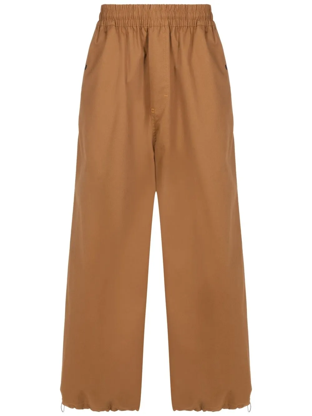Àlg Calça wide leg com cós elástico | Marrom | Image 1