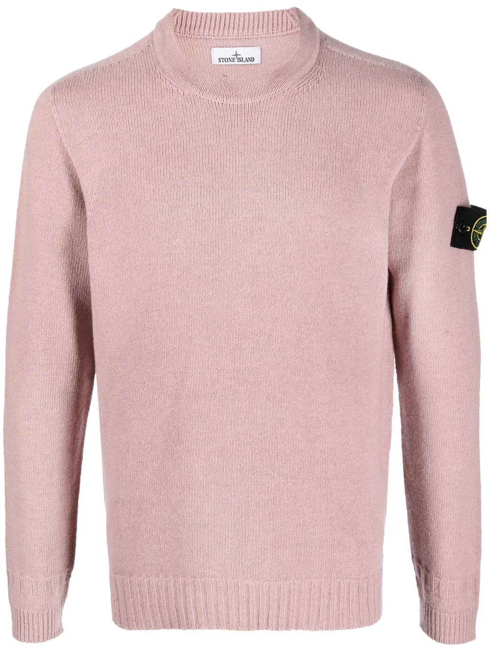 

Stone Island logo-patch jumper - Pink