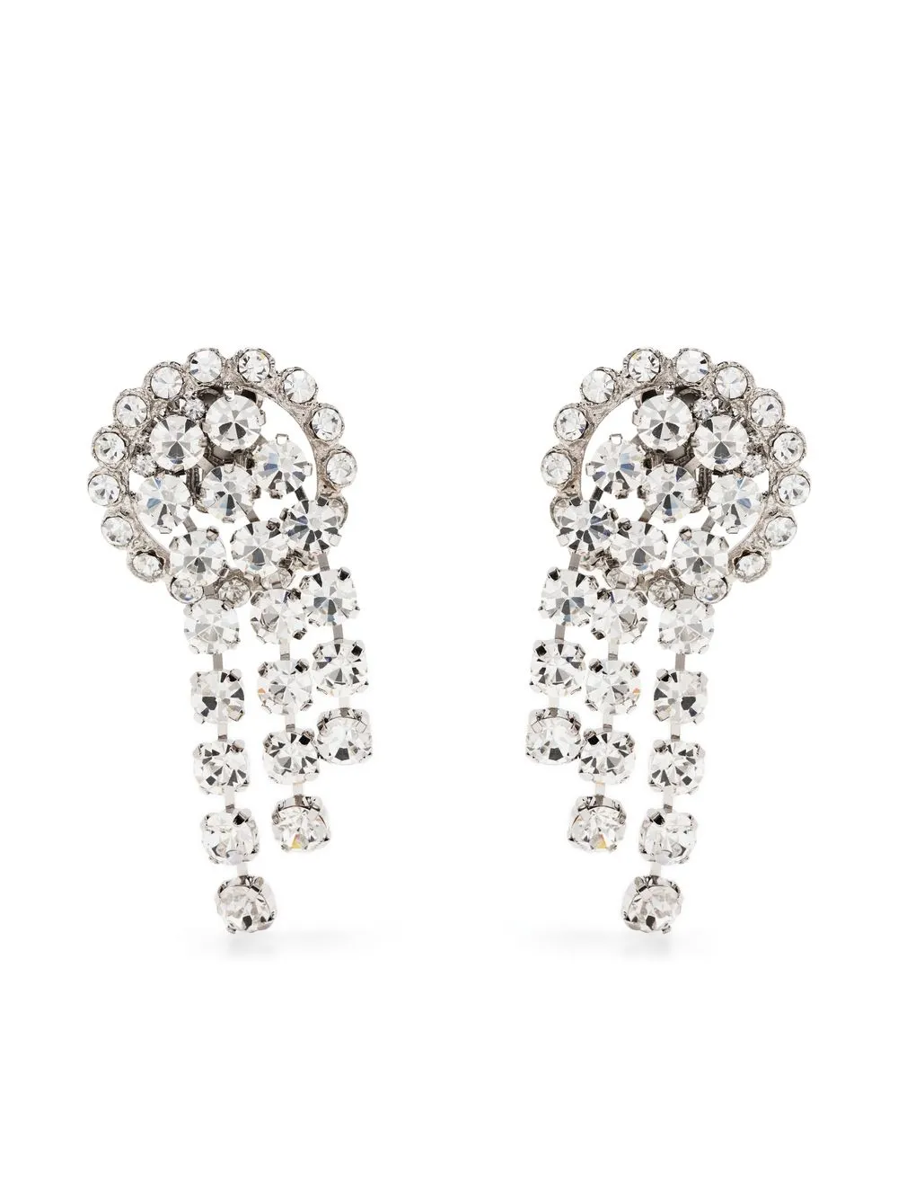 

Alessandra Rich crystal-embellished earrings - Silver