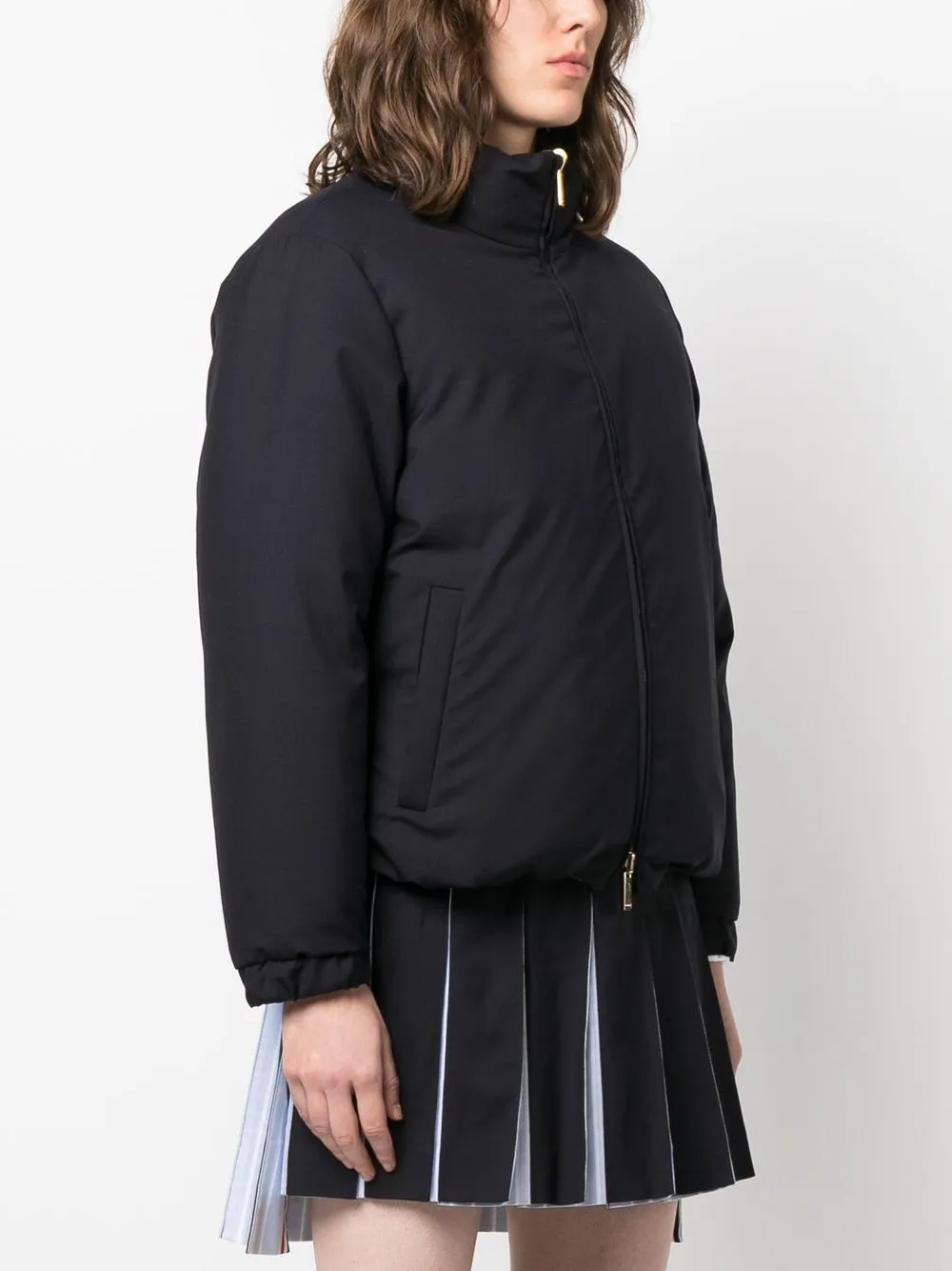 Thom Browne Reversible Down-feather Puffer Jacket In Blue