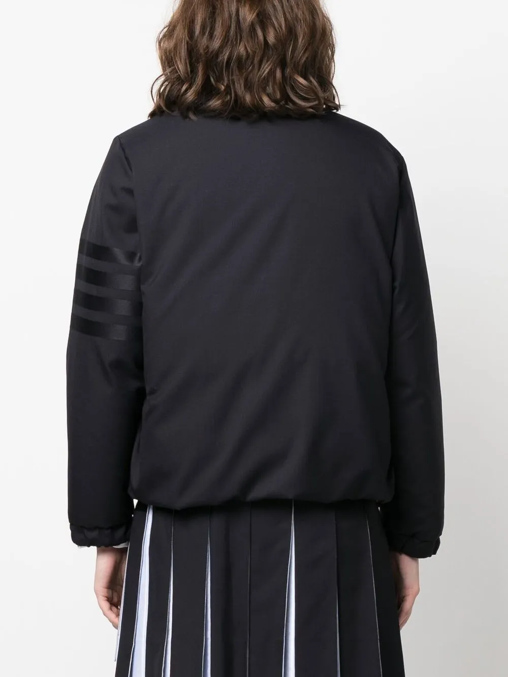 Thom Browne Reversible Down-feather Puffer Jacket In Blue