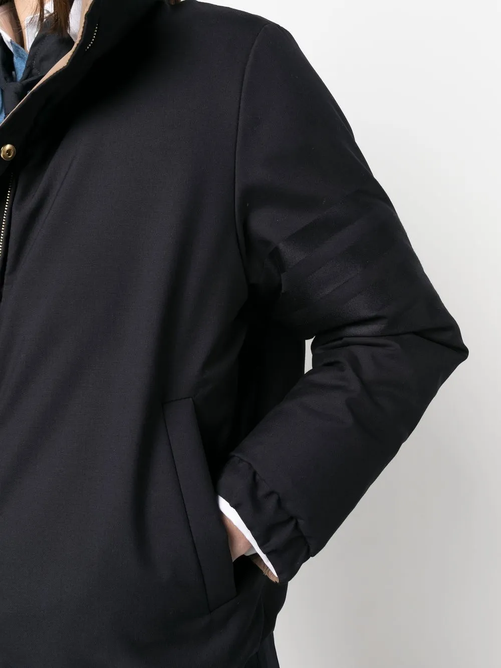 Thom Browne Reversible Down-feather Puffer Jacket In Blue