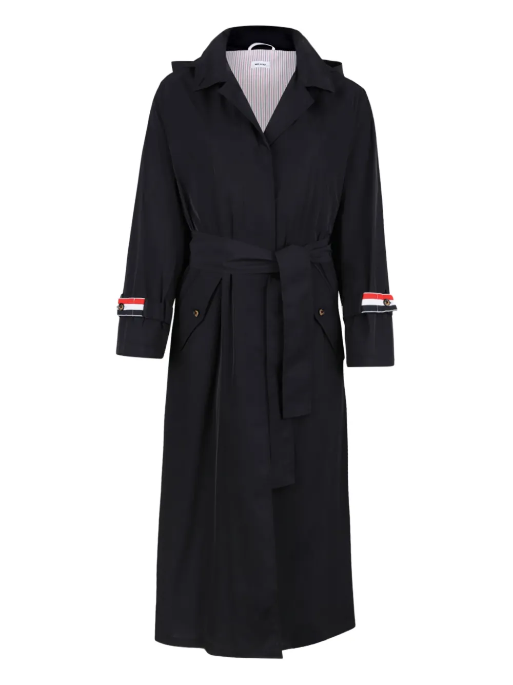 Thom Browne ベルテッド シングルコート - ブルー Thom Browne ベルテッド シングルコート - ブルー