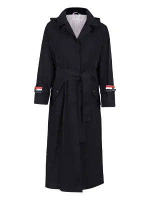 THOM BROWNE　メンズトレンチコート ハンティングツイード オーバーサイズ トレンチコート | Thom Browne