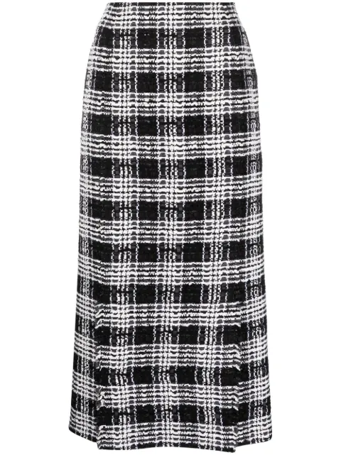 Thom Browne falda con motivo de cuadros