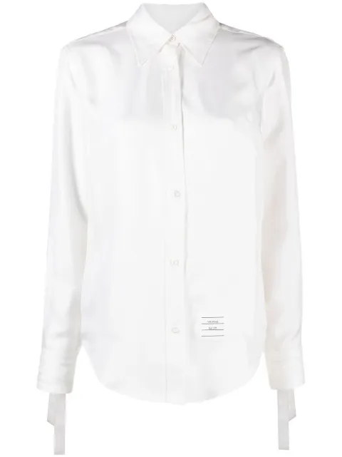 Thom Browne scarf-cuff detail shirt