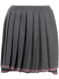 Thom Browne high-low hem pleated skirt - Grey