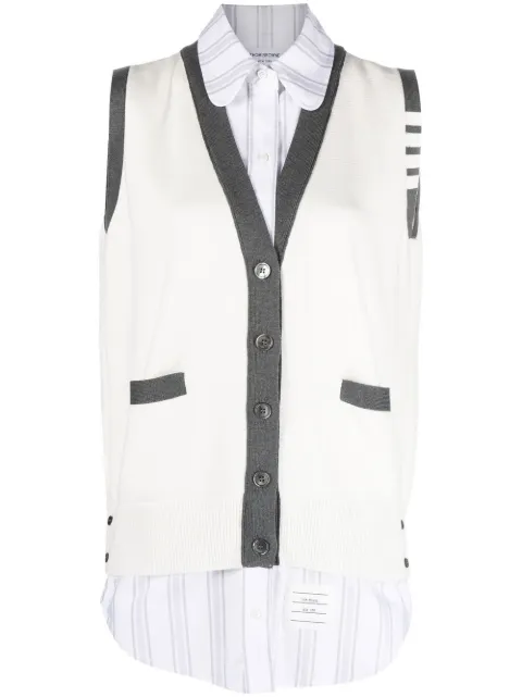 Thom Browne Cardigan im Oxford-Look