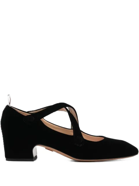 Thom Browne 40mm velvet pumps
