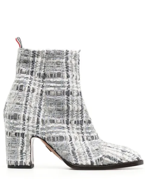 Thom Browne tweed 75mm ankle boots