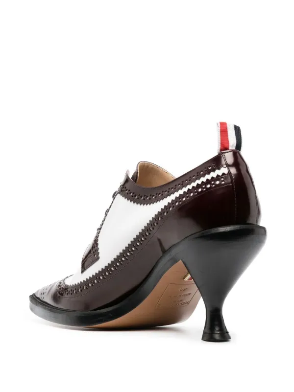 Thom Browne 90mm Sculpted Heel Brogues Red FARFETCH CA