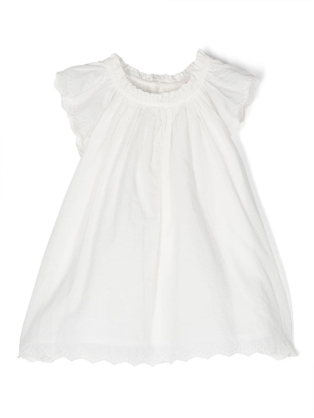 Bonpoint Babies' Nuage Cotton Dress In White