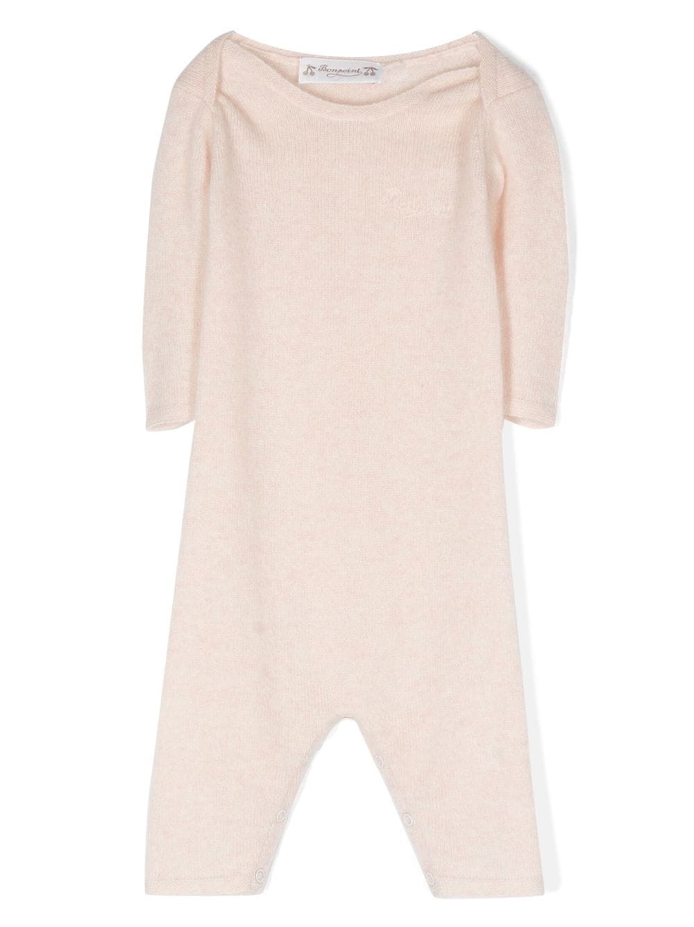 Bonpoint Babies' Long-sleeves Cashmere Bodie In Pink