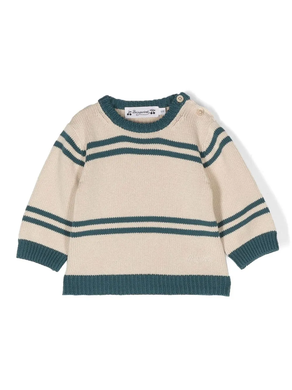 

Bonpoint stripped long-sleeve jumper - Neutrals