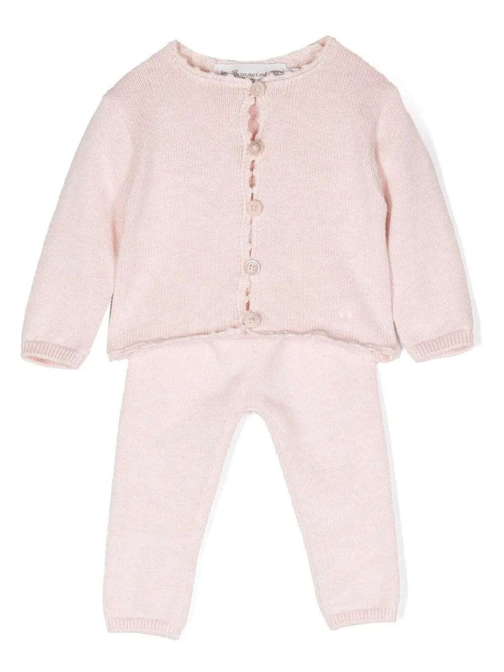 

Bonpoint Angelou cotton-cashmere set - Pink