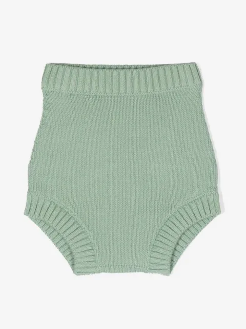 Bonpoint ribbed-edge cotton shorts 
