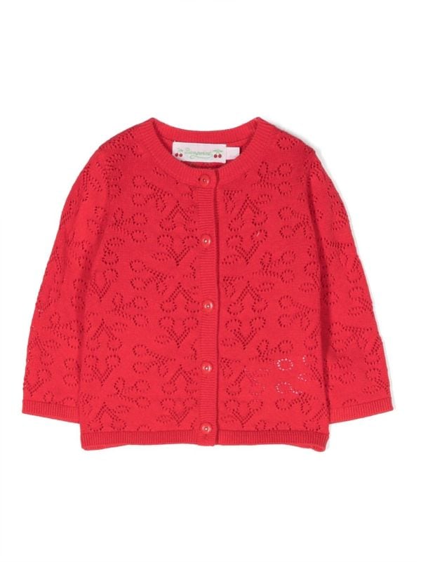 Cherry deals red cardigan