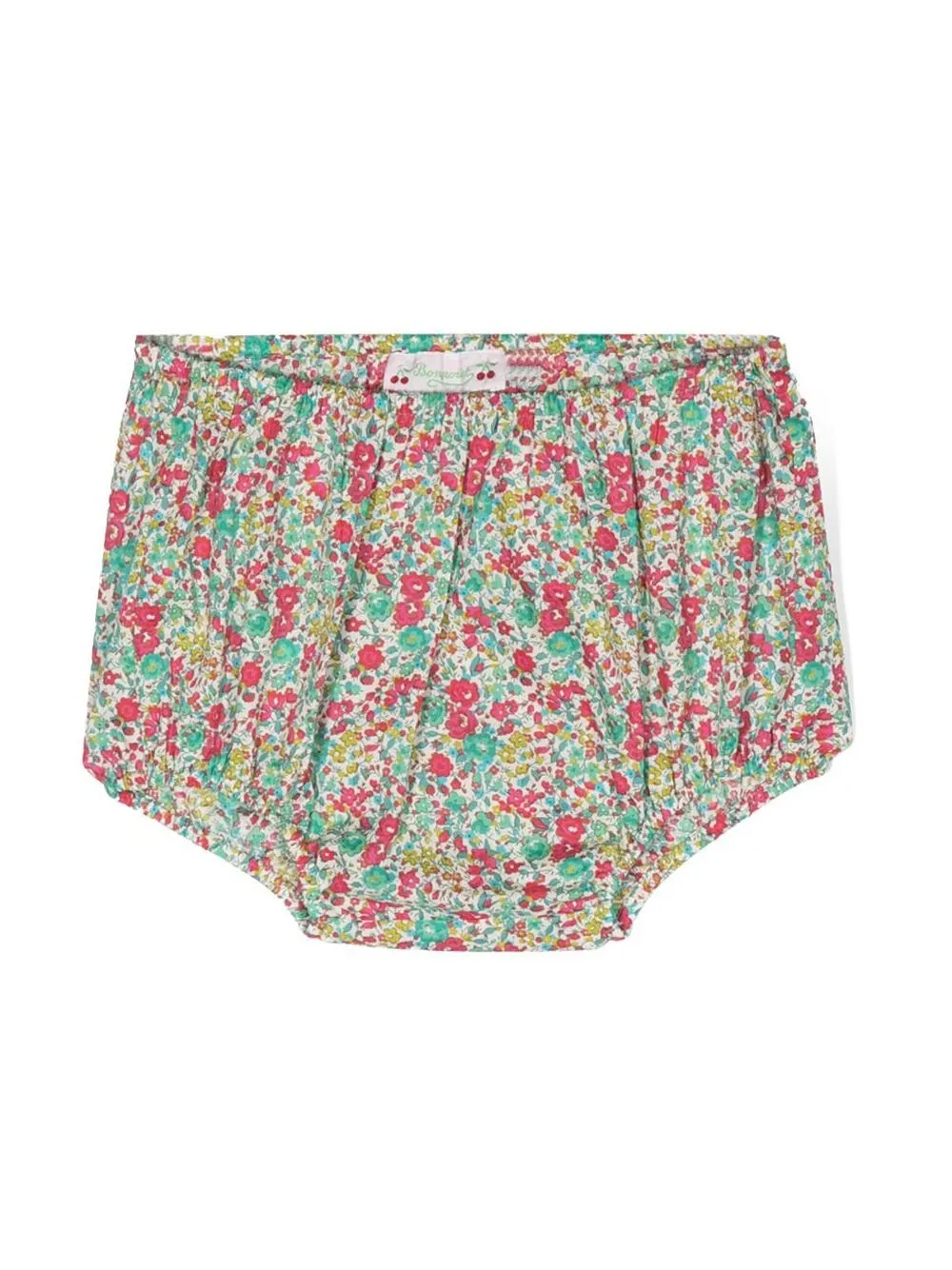 Bonpoint Babies' Aki Floral-print Shorts In 绿色