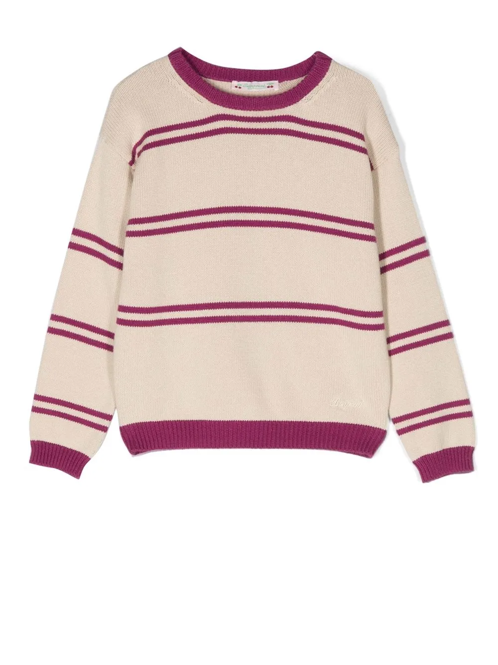 

Bonpoint stripe-print knit jumper - Neutrals