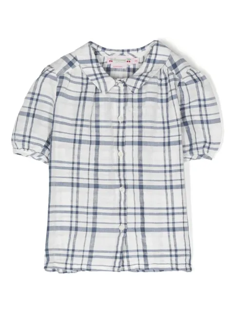 Bonpoint Adele plaid-print blouse