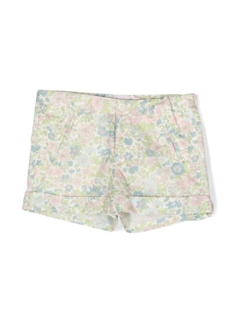 Bonpoint floral-print turn-up hem shorts 
