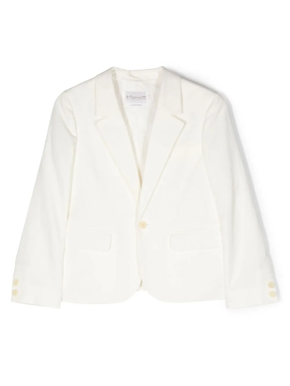 

Bonpoint single-breasted linen-blend blazer - White