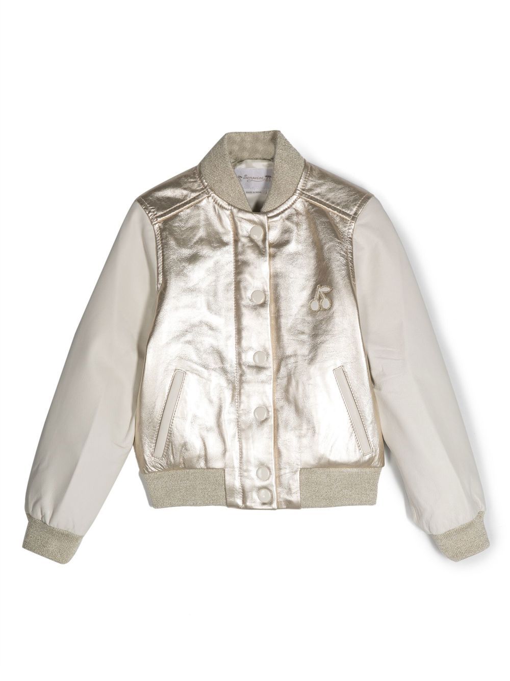 

Bonpoint cherry-logo-embroidered jacket - White