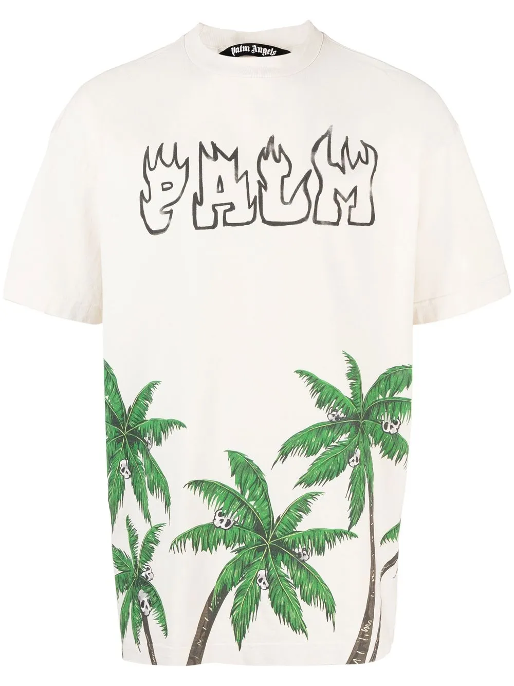 

Palm Angels palm tree print T-shirt - Neutrals