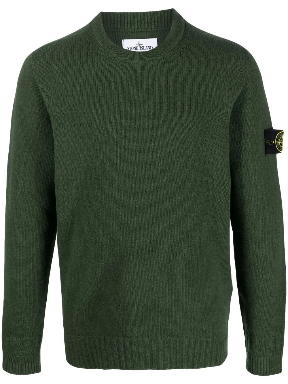 

Stone Island logo-patch jumper - Green