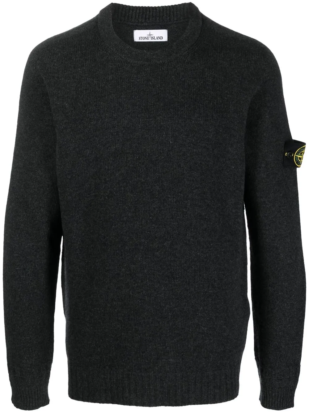 

Stone Island logo-patch jumper - Grey