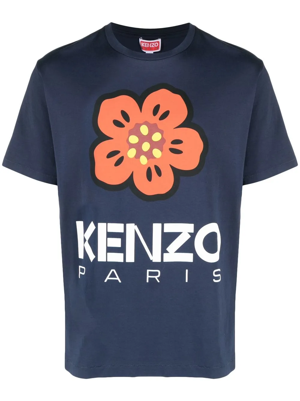 

Kenzo floral logo-print T-shirt - Blue