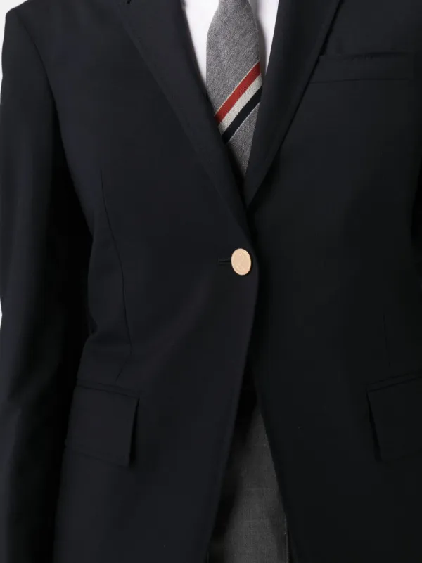 【関税&送料込】Thom Browne 4Bar Single-Breasted Wool Jacket Thom Browne 4-Bar single-breasted Wool Blazer | Blue