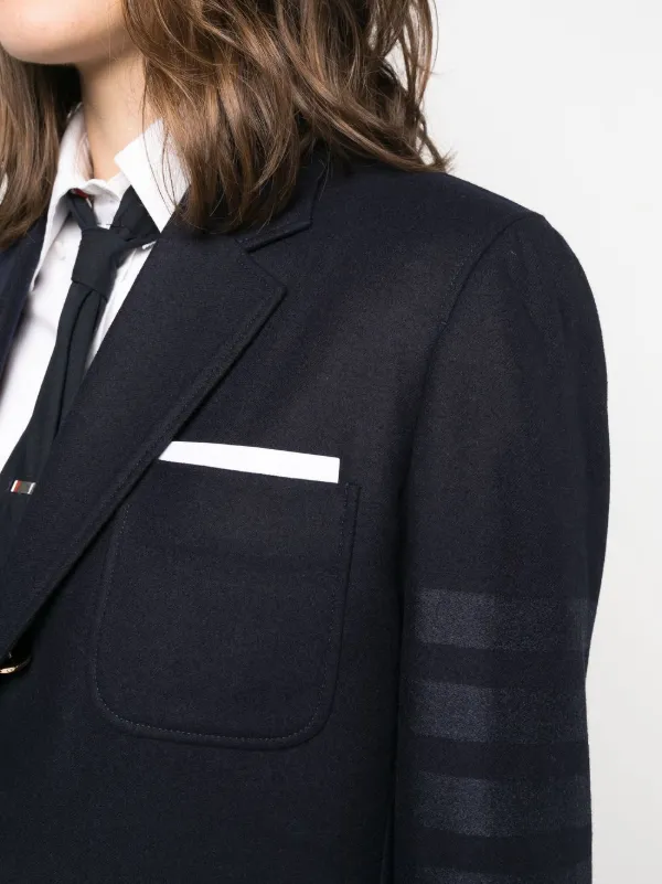 Thom Browne ストライプスリーブ シングルジャケット - Farfetch