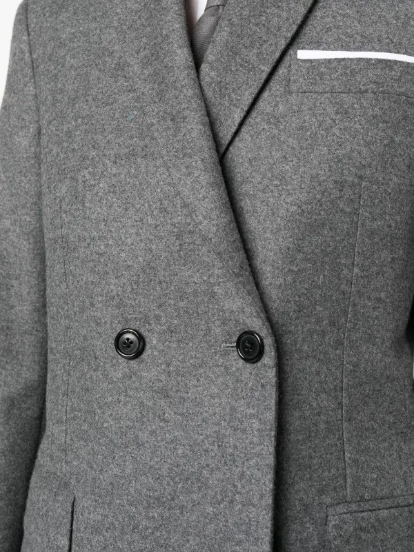 THOM BROWNE. ダブルジャケット Thom Browne ロングライン ダブルジャケット | グレー | FARFETCH JP