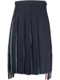 Thom Browne knee-length pleated skirt - Blue