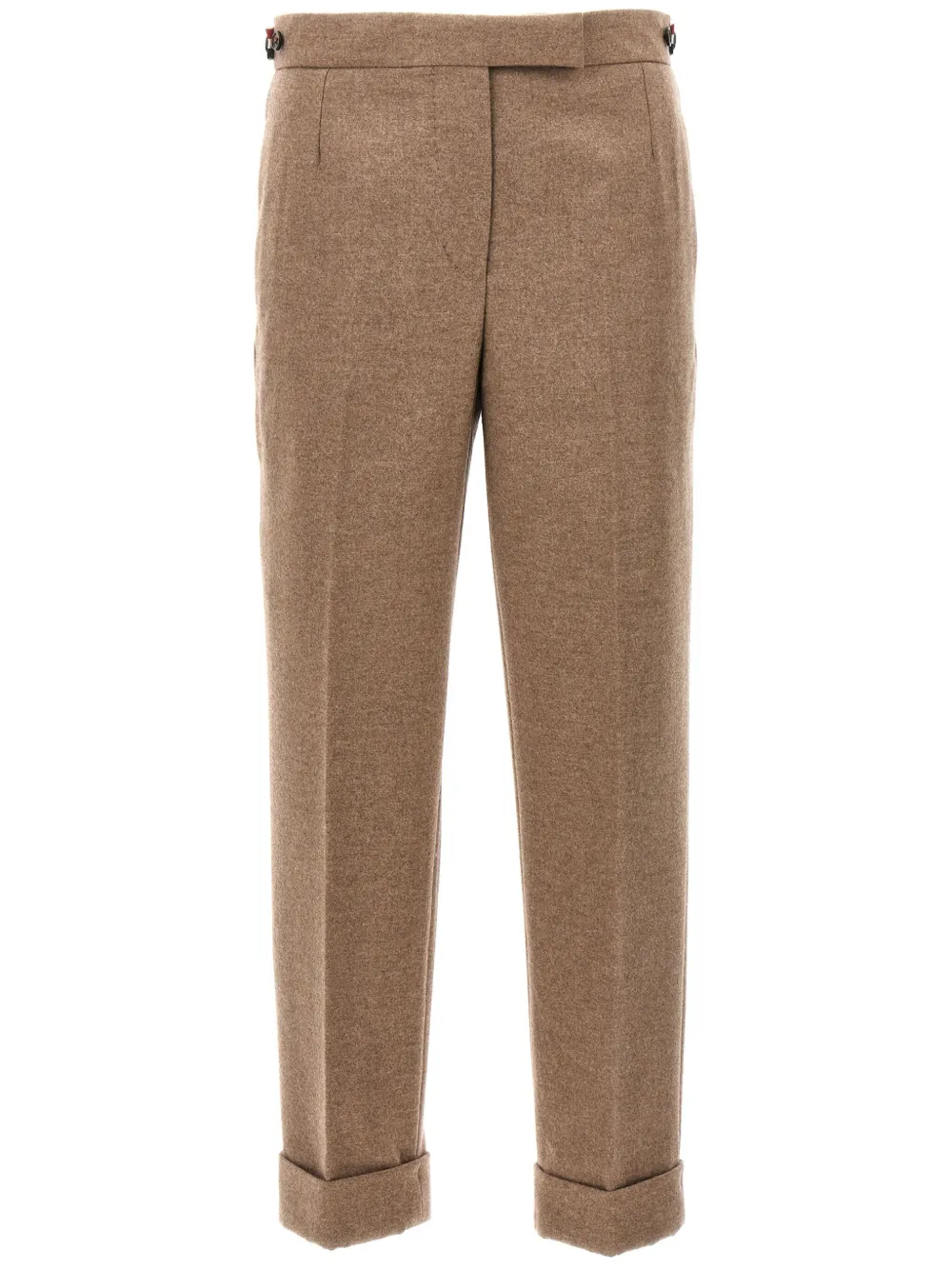 Thom Browne cropped slim-cut trousers | Brown | Image 1