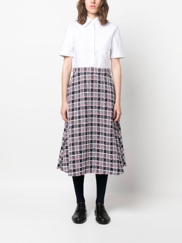 Checked a sale line dress