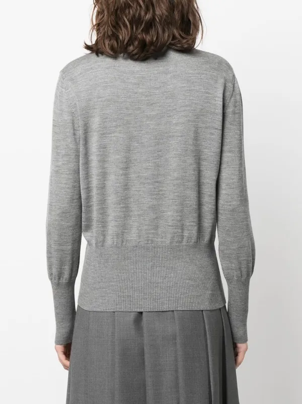 Thom Browne リボンタイ プルオーバー | グレー | FARFETCH JP